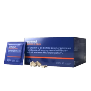 Orthomol Junior C Plus (жувальні машинки зі смаком лісових ягід)