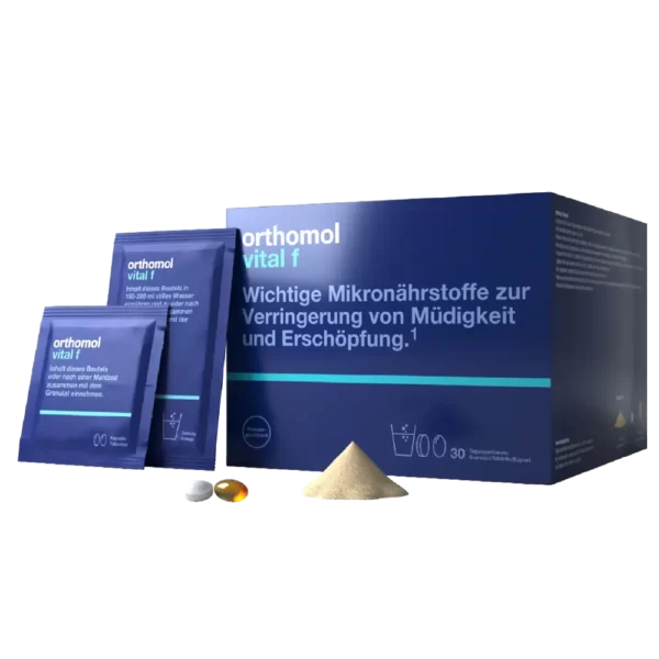 Orthomol Vital F (гранули зі смаком цитрусу - капсули - таблетки)