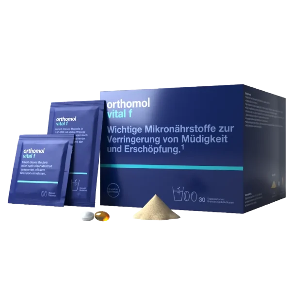 Orthomol Vital F (гранули зі смаком грейпфруту - капсули - таблетки)