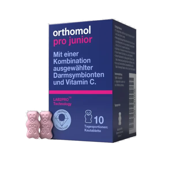 Orthomol Pro Junior (жувальні таблетки у вигляді ведмедиків зі смаком полуниці)